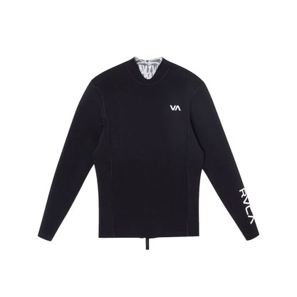 Jaqueta RVCA Balance Back Zip Surf Top 2mm Preto