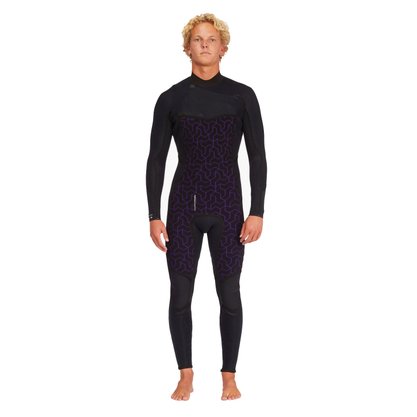 Long John Billabong Absolute 3.2mm Chest Zip Full Preto
