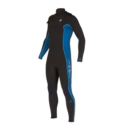 Long John Billabong Absolute 3.2mm Chest Zip Full Preto/ Azul