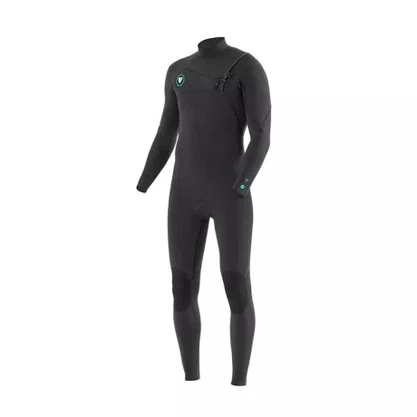 Long John Vissla Seven Seas 3/2 Chest Zip 3.2mm Manga Longa Preto