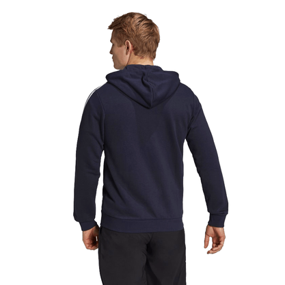 Moletom Adidas Aberto Essentials 3-Stripes Azul Marinho