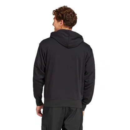 Moletom Adidas Canguru Essentials 3-Stripes Preto