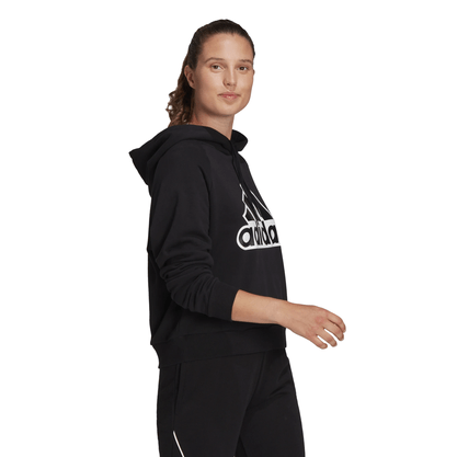 Moletom Adidas Canguru Fechado Essentials Outlined Preto