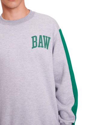 Moletom Baw Careca Bawllege Cinza Mescla