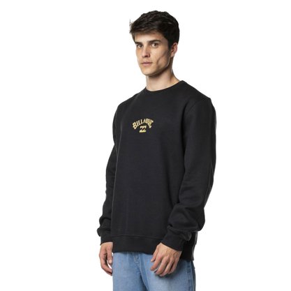 Moletom Billabong Careca Care Mid Arch Preto