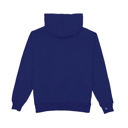 Moletom Champion Canguru Script Logo Print Azul