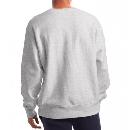 Moletom Champion Fechado Careca Silk Logo Cinza Mescla