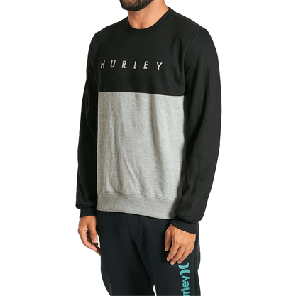Moletom Hurley Fechado Careca Type Cinza Mescla/ Preto