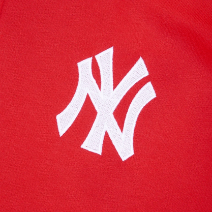 Moletom New Era Aberto Canguru New York Yankees Vermelho