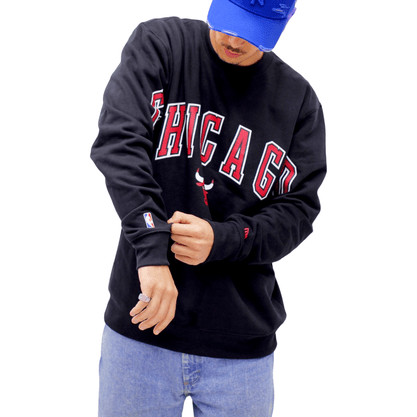 Moletom New Era Careca Chicago Bulls NBA Back To School Preto