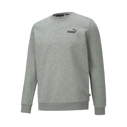 Moletom Puma Careca Essentials Small Logo Cinza Mescla
