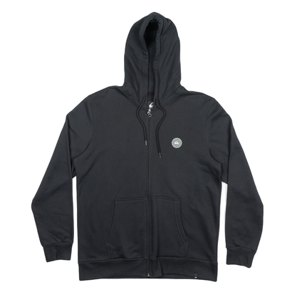 Moletom Quiksilver Aberto Aber Transfer Round Preto