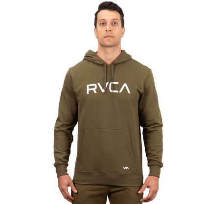 Moletom RVCA Fechado Canguru BIG Logo