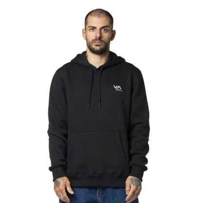 Moletom RVCA Fechado Canguru VA Essential Preto