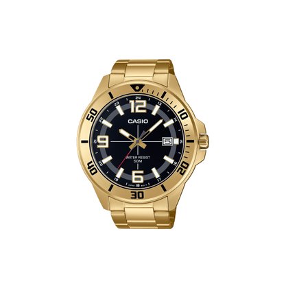 Relógio Casio Analógico Vintage Dourado MTC-100G