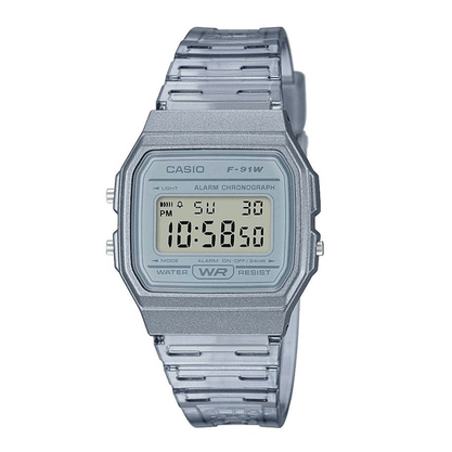 Relógio Casio Digital Cinza F-91WS-8DF