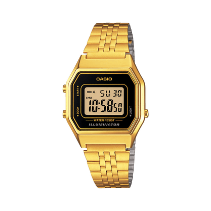 Relógio Casio Digital Vintage Dourado LA680WGA-1DF