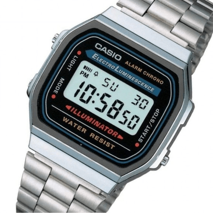 Relógio Casio Digital Vintage Prata A168WA-1WDF