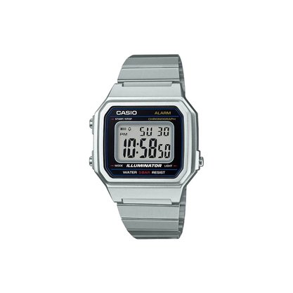 Relógio Casio Digital Vintage Prata B650WD-1ADF