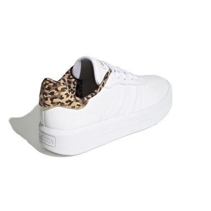 Tênis Adidas Court Plataforma Branco/ Onça