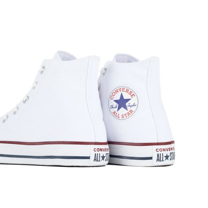 Tênis All Star Converse Chuck Taylor Core Hi Branco/ Vermelho e Preto
