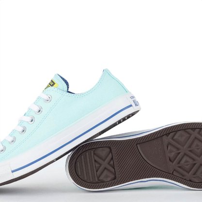Tênis All Star Converse Ox Seasonal Chuck Taylor Azul Claro