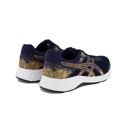 Tênis Asics Raiden 3 Azul Marinho/ Dourado
