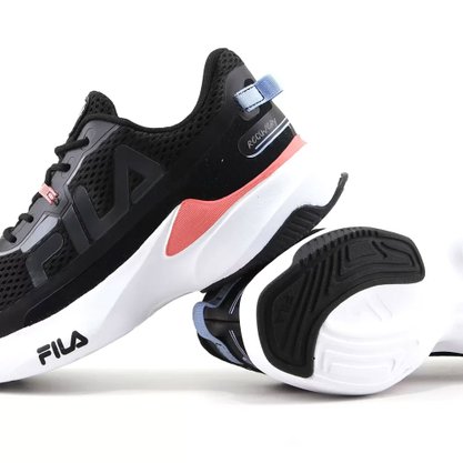 Tênis Fila Recovery Preto/ Rosa