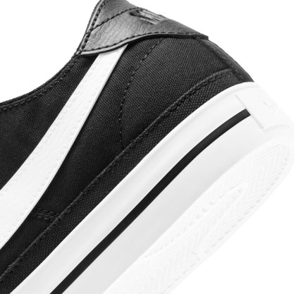 Tênis Nike Court Legacy Canvas Preto/ Branco