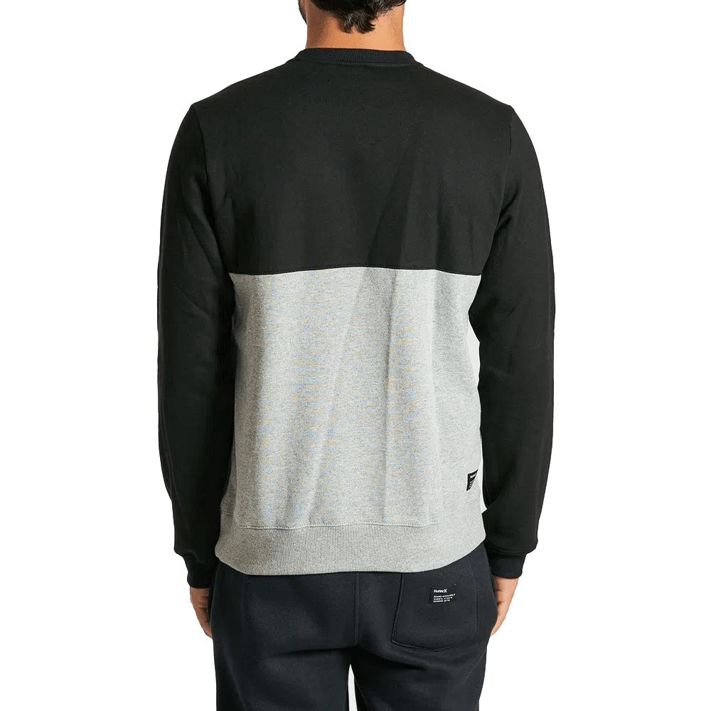 Moletom Hurley Fechado Careca Type Cinza Mescla/ Preto
