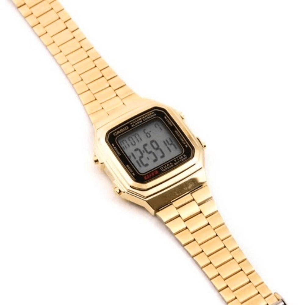 Relógio Casio Digital Vintage Dourado A178WGA-1ADF