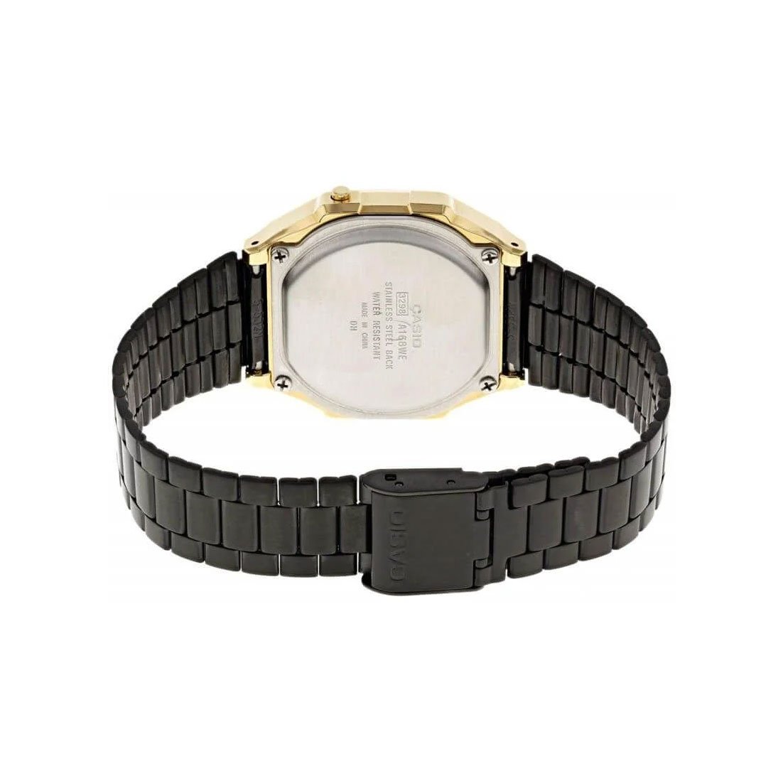 Relógio Casio Digital Vintage Preto/ Dourado A168WEGB-1BDF
