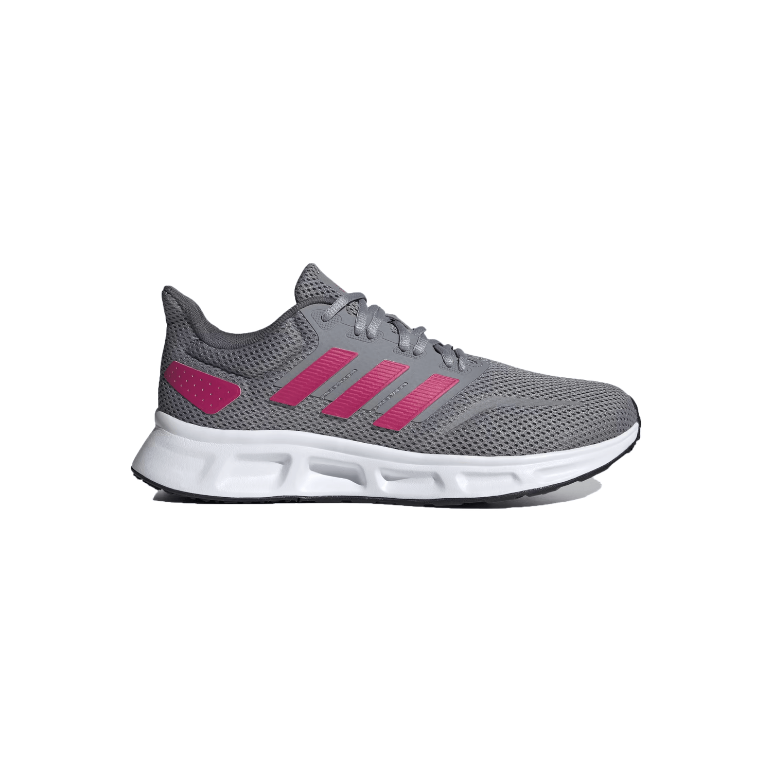 Tenis adidas sale rosa com cinza