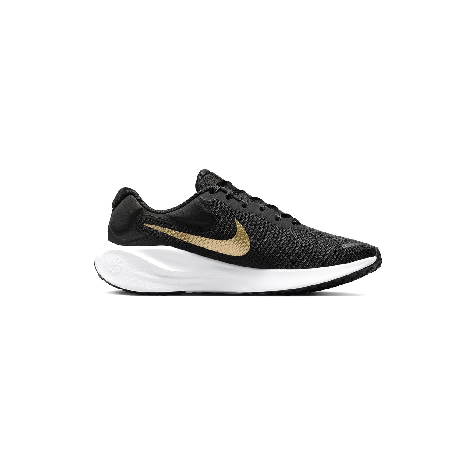 Tênis Nike Revolution 7 Preto/ Dourado - Kapiva Calçados