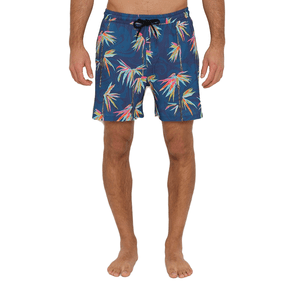 Bermuda Billabong Elástico Sundays Layback III Azul Marinho