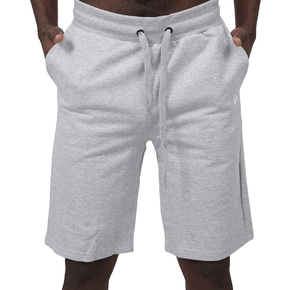 Bermuda New Era Moletom Essentials Cinza Mescla