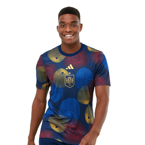 Camisa Espanha Adidas Pré-Jogo Copa do Mundo 2022