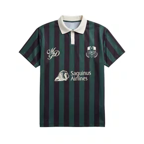 Camisa Polo Midas Manga Curta Saguinus Jersey Verde/ Marrom