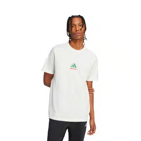 Camiseta Adidas Manga Curta Lounge Pizza Off White