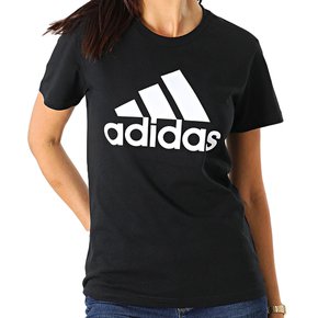 Camiseta Adidas Manga Curta Loungwear Essentials Logo Preto
