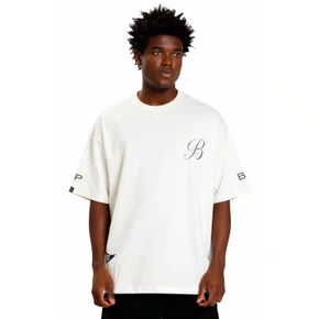 Camiseta Baw Manga Curta Oversized Crew The Original Off White