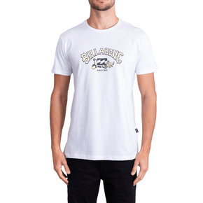 Camiseta Billabong Manga Curta Theme Arch I Branca