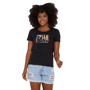 Camiseta Billabong Manga Curta Tropic Shore Preta