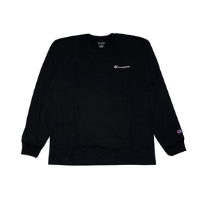 Camiseta Champion Manga Longa Logo Script Preto