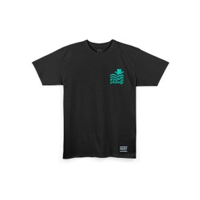 Camiseta Grizzly Manga Curta Wavy Preto