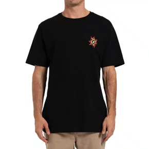 Camiseta Hurley Manga Curta Dragon Preta