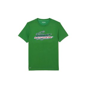 Camiseta Lacoste Manga Curta Sport Regular Croc Verde