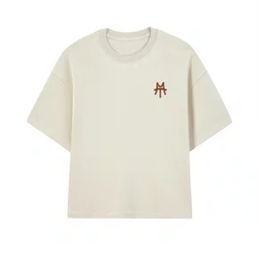 Camiseta Midas Manga Curta Boxy Caps Off White