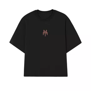Camiseta Midas Manga Curta Oversized Saguipuru Preta
