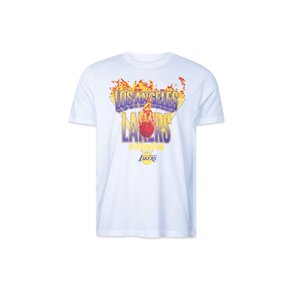 Camiseta New Era Manga Curta NBA Los Angeles Lakers Branco